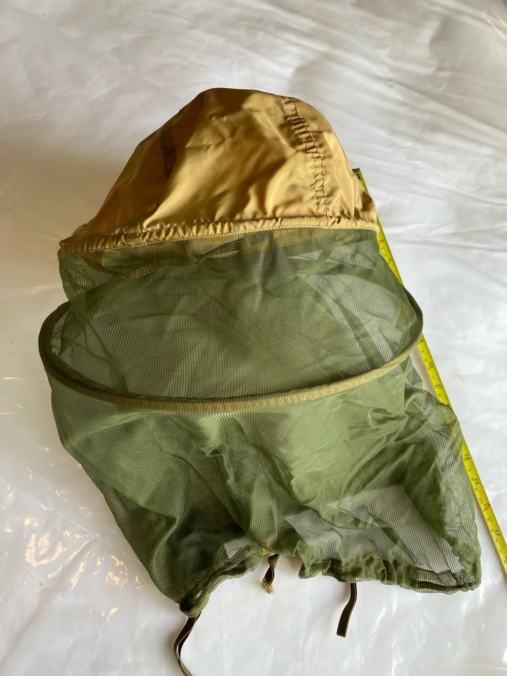 Head insect netting with standoff hoops
